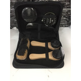 Kit Engraxar Lustrar Sapatos Sapatilhas Com Estojo De Viagem