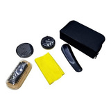 Kit Engraxar Lustrar Sapatos Sapatilhas Com Estojo De Viagem