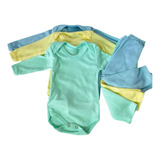 Kit Enxoval 05 Unidades Body E Calça Infantil Unissex