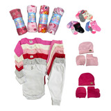 Kit Enxoval 16 Peças Bebê Body Mijão Manta Meia Maternidade