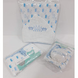 Kit Enxoval Bebê Menino Papi Soft Toalha Naninha Paninho 91