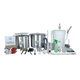 Kit Equipamento Cerveja Artesanal 20l C/ Moedor E Bomba Inox