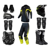 Kit Equipamento Roupa Trilha Motocross Asw