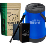 Kit Erva Tereré Trots + Garrafa Térmica + Copo E Bomba Inox