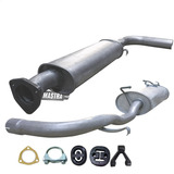Kit Escapamento Abafador + Silencioso Gol G2 1.0 1997 A 1998