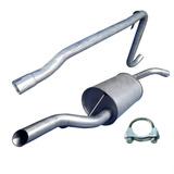 Kit Escapamento Tubo + Traseiro Gol 1.0 8v G5 2009 A 2017
