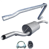 Kit Escapamento Tubo + Traseiro Gol 1.0 8v G5 2009 A 2017