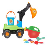 Kit Escavadeira Praia Com Acessório Infantil