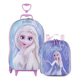 Kit Escolar Frozen Elsa Mala 3d