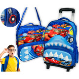 Kit Escolar Infantil Mochila Rodinha - Lancheira Estojo