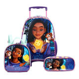 Kit Escolar Mochila, Lancheira E Estojo Filme Wish Disney