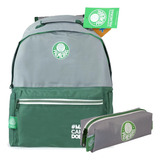 Kit Escolar Mochila + Estojo Palmeiras - Produto Oficial