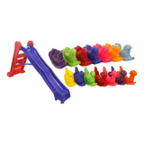 Kit Escorregador E Gangorra Ponei Cavalinho Nhoca Playground