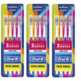 Kit Escova Dental Oral-b Indicator 30 Pack Anual 12 Unidades
