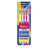 Kit Escova Dental Oral-b Indicator 30 Pack Anual 4 Unidades