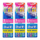 Kit Escova Dental Oral-b Indicator Pack Anual 12 Unidades