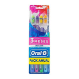 Kit Escova Dental Oral-b Indicator Pack Anual 4 Unidades