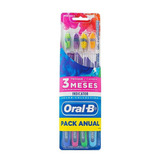 Kit Escova Dental Oral-b Indicator Pack Anual 4 Unidades