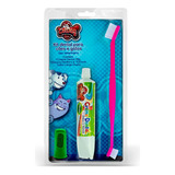Kit Escovação Cães Gato Creme Dental Escova Dedeira Catdog