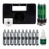 Kit Esferas Aço 6mm 600un C11 M9 + Maleta + 10 Co2 + Óleo