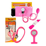 Kit Esfigmomanômetro Premium + Relógio De Bolso Enfermagem 