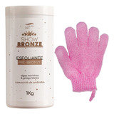 Kit Esfoliante Pré-bronze Show Bronze + Luva Aplicadora