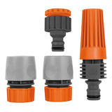 Kit Esguicho Engate Rápido Bico Mangueira Tramontina 4 Pçs