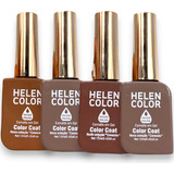 Kit Esmalte Helen Color Cores Marrom Nova Coleção Conexão