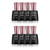 Kit Esmalte Risque Diamond Gel Top Coat Fixador 8 Unidades