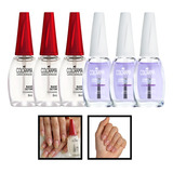 Kit Esmaltes Colorama 3 Base Setim + 3 Extra Brilho Roxinho