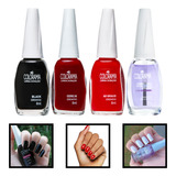 Kit Esmaltes Colorama Black Cereja 40 Graus E Intensificador