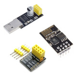 Kit Esp-01 Esp8266 + Conversor Usb + Adaptador Protoboard Nf