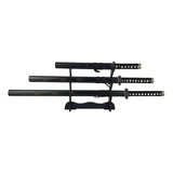 Kit Espada Katana Decorativa Suporte Lamina