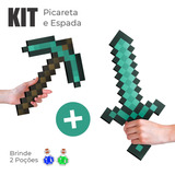 Kit Espada + Picareta Mine Diamante