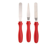 Kit Espátula 3 Pçs Pasta Americana Glassê Real Biscuit