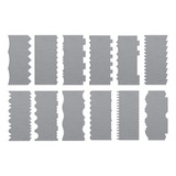 Kit Espátulas De Bolo 12 Uni 24 Modelos Diferentes Em Inox
