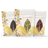 Kit Especiaria Cardamomo + Zimbro + Flor Hibisco 50g Cada
