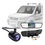 Kit Espelho Retrovisor Lcd + Câmera De Ré Doblò 2014 2015