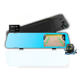 Kit Espelho Retrovisor Lcd Com Camera De Re + Cartao Microsd
