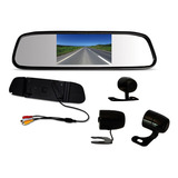 Kit Espelho Retrovisor Monitor Tela Lcd 4.3 + Camera Re K57