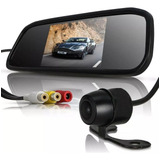 Kit Estacionamento Espelho Retrovisor Lcd Câmera Ré Colorida