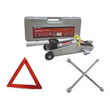 Kit Estepe Macaco Jacaré 2t Alto + Triangulo + Chave Roda