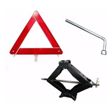 Kit Estepe Triangulo Chave L19 Macaco Sanfona Honda City Fit