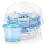 Kit Esterilizador Mamadeira E Dosador Azul Philips Avent