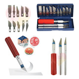 Kit Estilete De Precisão Para Artesanato E Scrapbook 17 Pçs