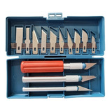 Kit Estilete Precisão Patchwork Scrapbook Artesanato C/ Case