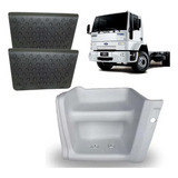 Kit Estribo Fibra + 2 Tapetes Le Ford Cargo 1317 1717 1421 1