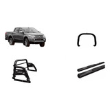 Kit Estribo Oval Quebra Mato Santo Antônio 2020 L200 Preto