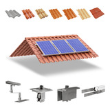 Kit Estrutura Suporte 03 Placas Solar Telha Colonial 1,20m