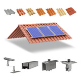 Kit Estrutura Suporte 03 Placas Solar Telha Colonial 4,40m